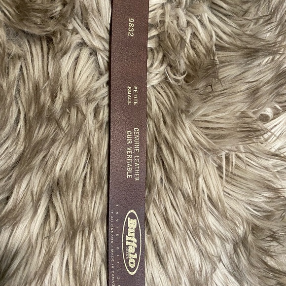 Buffalo David Bitton Brown Letter Belt - Picture 3 of 5